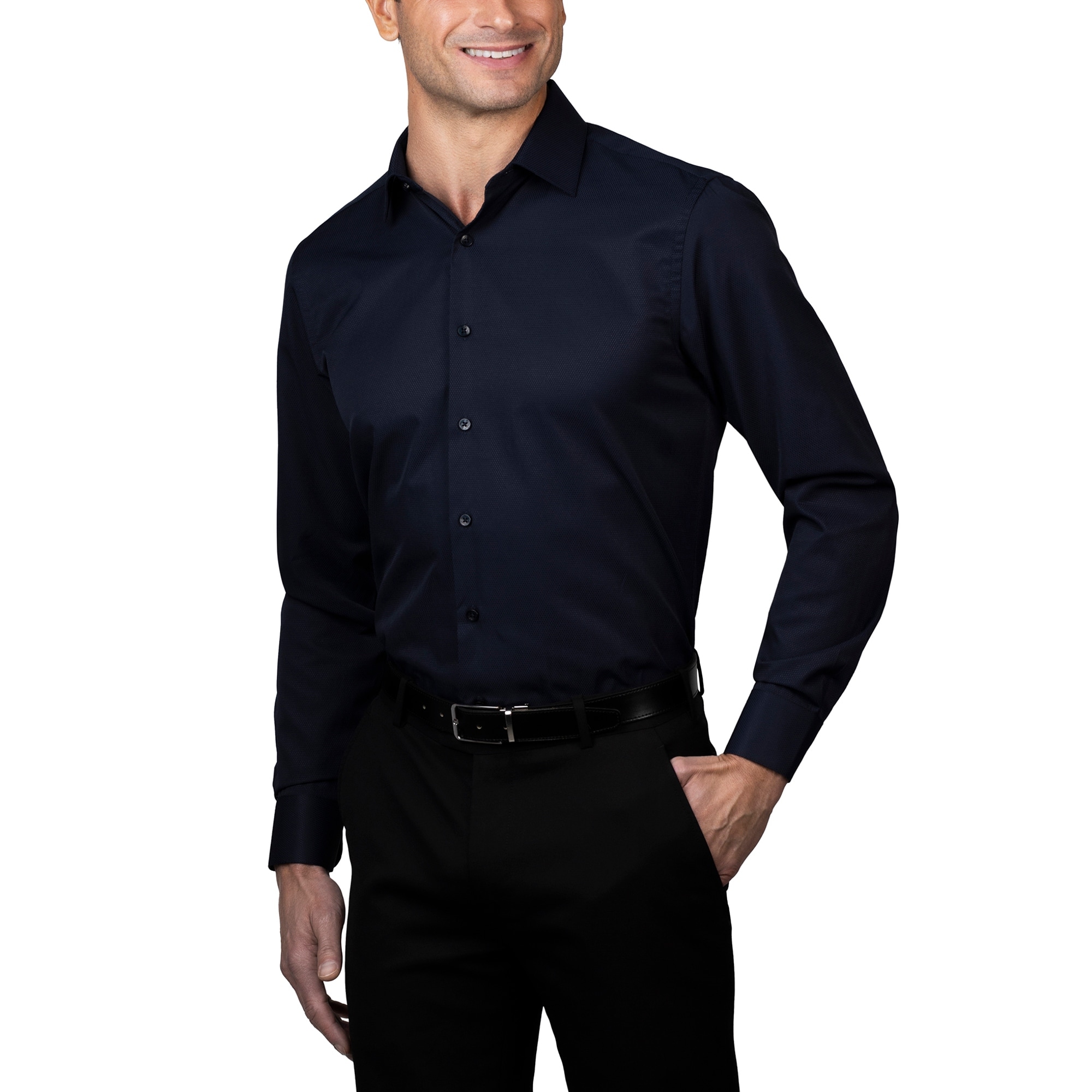 ben sherman dress shirts Regular Fit Long Sleeve Button Down Shirt for Men Wrinkle Free 4-Way Stretch Long Sleeve Formal Navy and Red : Clothing, Shoes & Jewelry tailored silhouette Ben Sherman Men's Slim-Fit Shirt