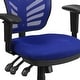 preview thumbnail 12 of 164, Nicholas Mid-Back Blue Mesh Multifunction Executive Swivel Ergonomic Office Chair with Adjustable Arms