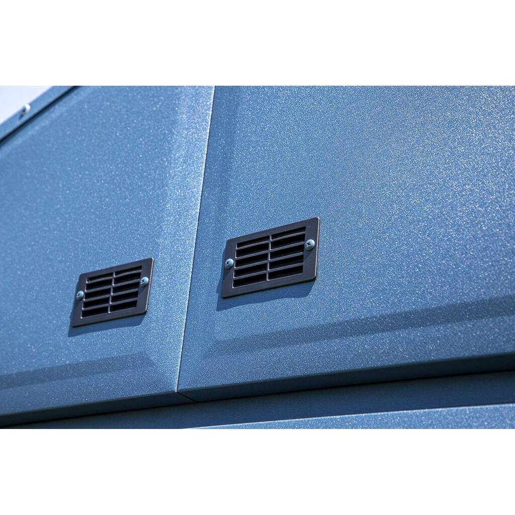 Arrow Elite 14 x 12 ft Steel Storage Shed - 14.2 x 12.1 x 7.9 ft