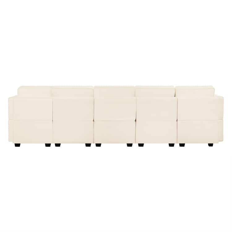 DIY Modular Sleeper Sectional Sofa Collection Convertible Sofa Couches with Storage Seats - Suitable for Living Room