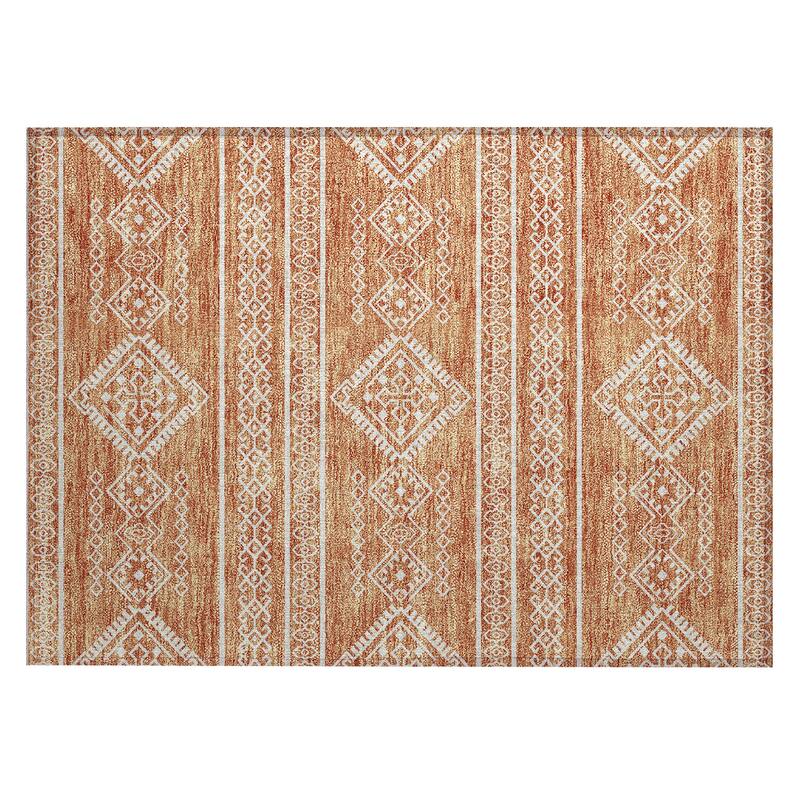 Machine Washable Indoor/ Outdoor Chantille Moroccan Boho Rug