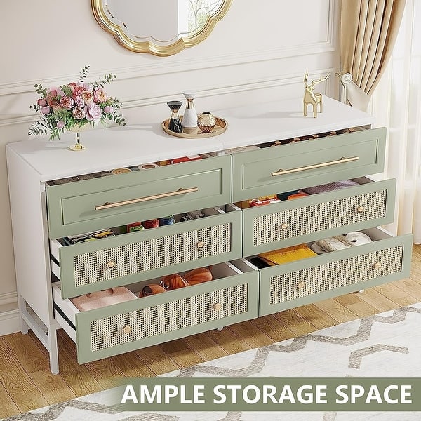 green rattan dresser Isla Dresser – Meadow Blu