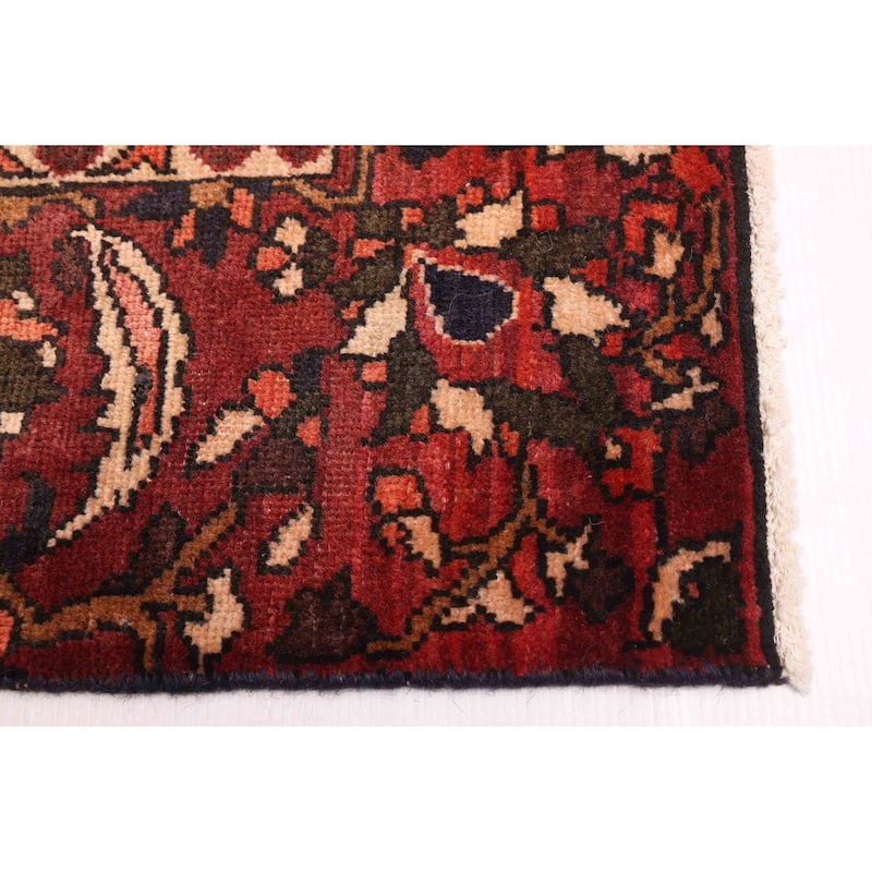 ECARPETGALLERY Hand-knotted Kayseri Vintage Dark Red Wool Rug - 6'3 x 9'9