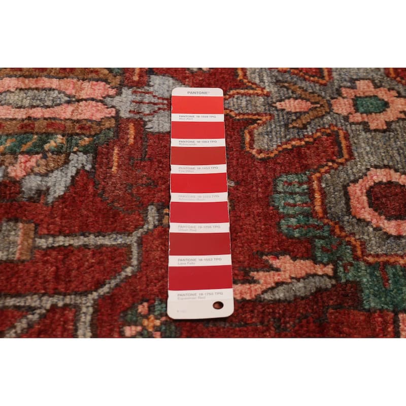 ECARPETGALLERY Hand-knotted Andelz Red Wool Rug - 3'7 x 9'2