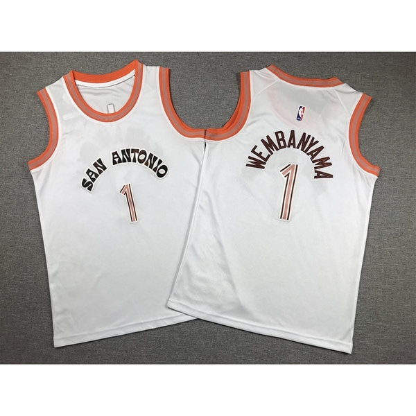 Youth San Antonio Spurs Victor Wembanyama White 2023-24 City
