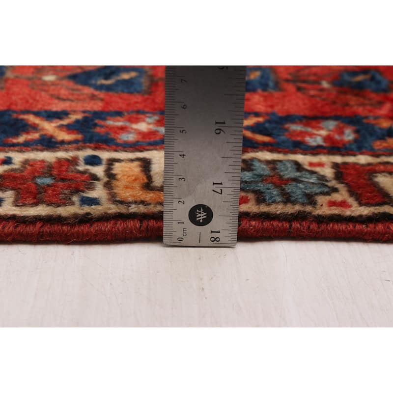 ECARPETGALLERY Hand-knotted Melis Vintage Red Wool Rug - 4'9 x 5'11