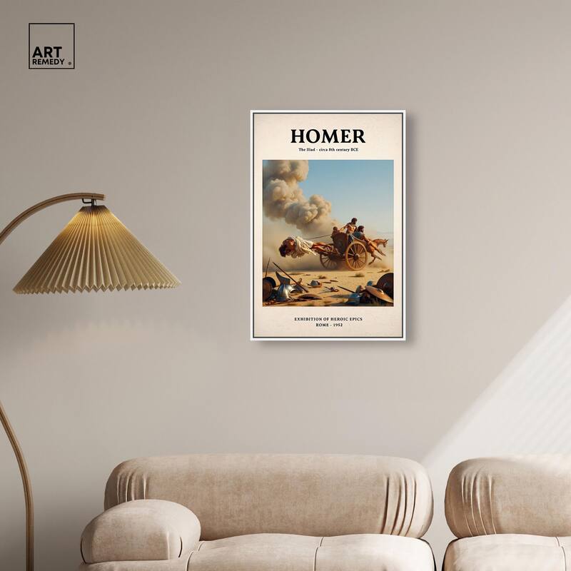 Iliad Illustrated Canvas by Art Remedy