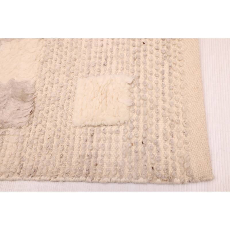 ECARPETGALLERY Hand-knotted Looma Grey Wool Rug - 8'2 x 10'3