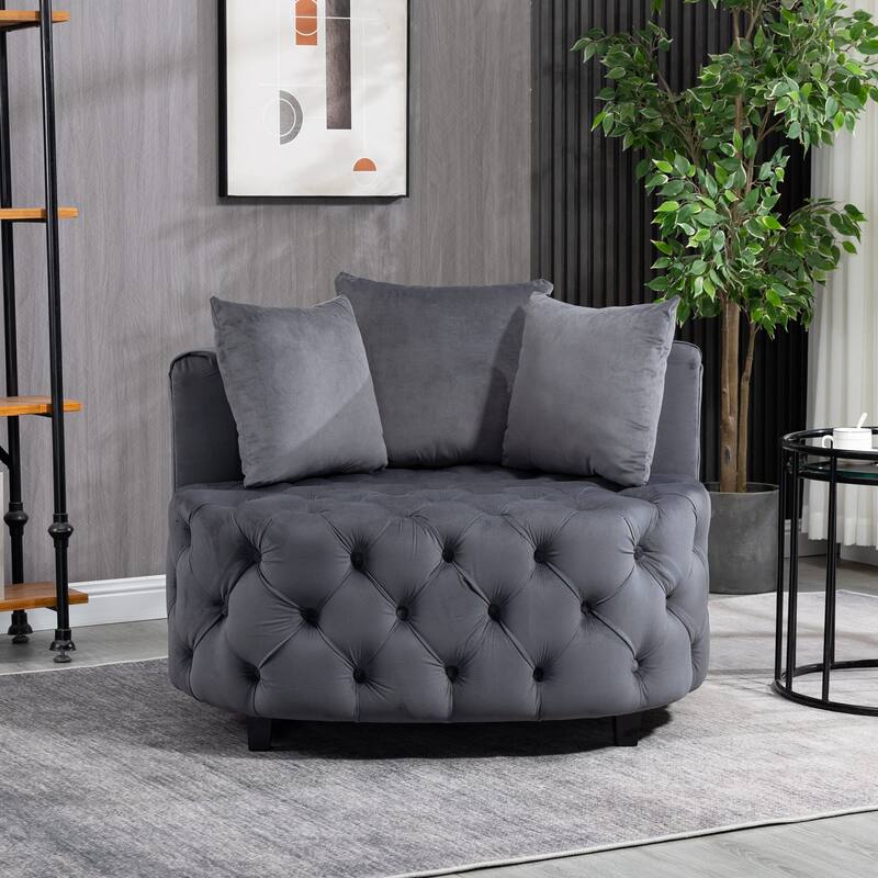 Durable Sofa Chair with Sturdy Frame - Perfect for Small Spaces and Modern Living - Grey