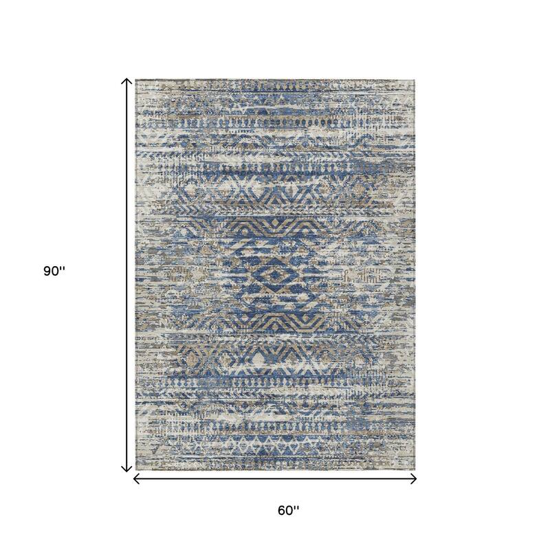 HomeRoots Moroccan Transitional Rectangle Outdoor Rug