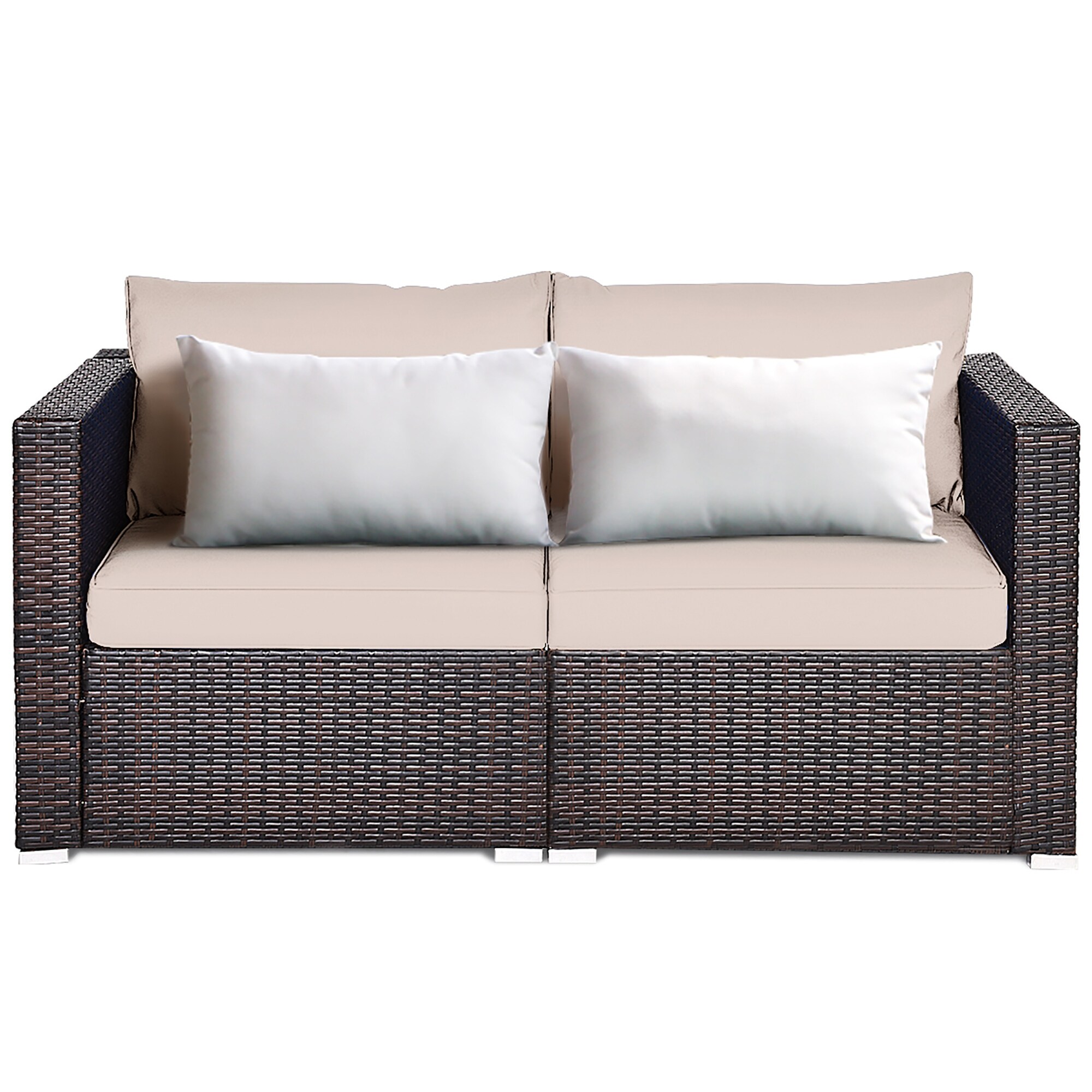2 seater rattan corner sofa best sale