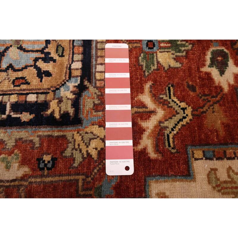 ECARPETGALLERY Hand-knotted Jules Sultane Dark Copper Wool Rug - 5'10 x 8'9