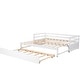 preview thumbnail 18 of 27, Multifunctional Extending Daybed with Trundle, Twin to King Wood Sofa Bed with Headboard for Small Spaces, No Box Spring Needed