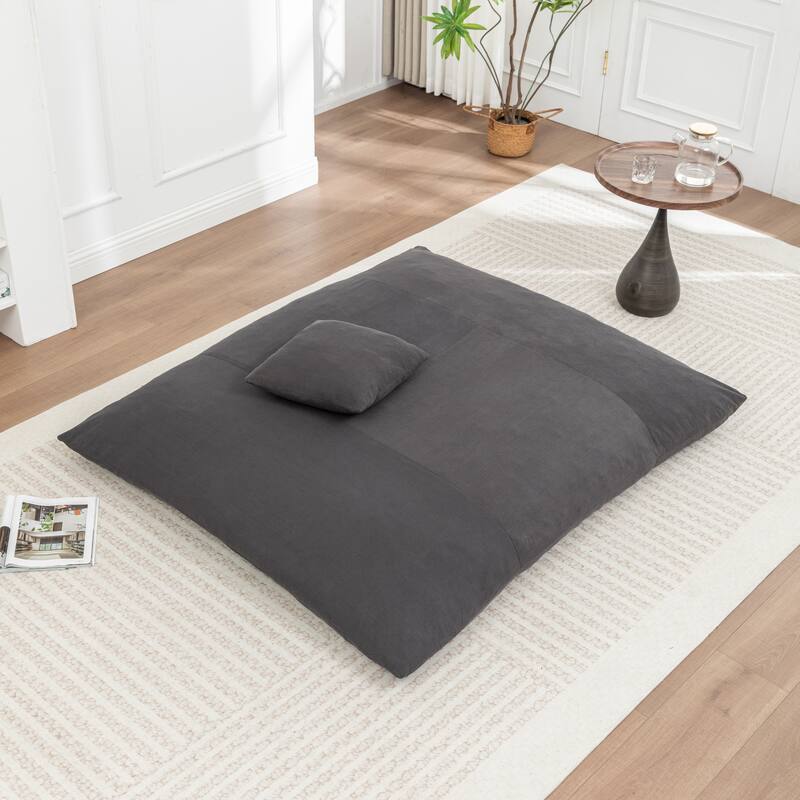 Extra Large Floor Bean Bag Chair - Lazy Lounger for Adults & Kids in Living Rooms & Balconies