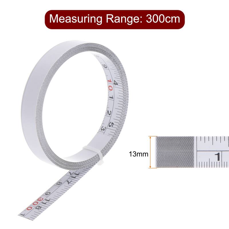 300cm Ruler Adhesive Tape Measure 120 inch/300cm Left to Right Read Steel Sticky ...