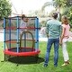 preview thumbnail 2 of 10, Costway 55" Kids Trampoline Bouncing Jumping Mat Recreational