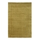 preview thumbnail 3 of 7, Handmade Wool Green Transitional Solid Rug