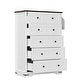 preview thumbnail 9 of 19, 5 Drawer 31.5" W Dresser 2 in 1 Convertible Chest with Detachable Top Drawers and Side Fabric Pocket White