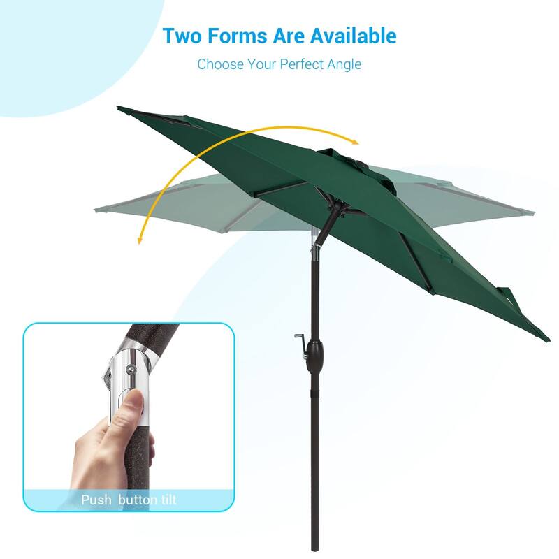 Bonosuki 7.5-foot Waterproof Sunshade Canopy Patio Umbrella