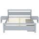 preview thumbnail 56 of 62, Platform Bed with Headboard and Storage Drawers & 2 Bedside Tables, Bedroom Wood Bed Frame for Kids Teens Girls Boys