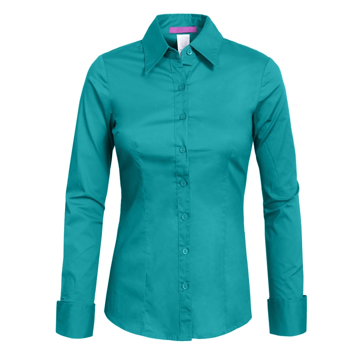 Teal dress shirt womens Clearance