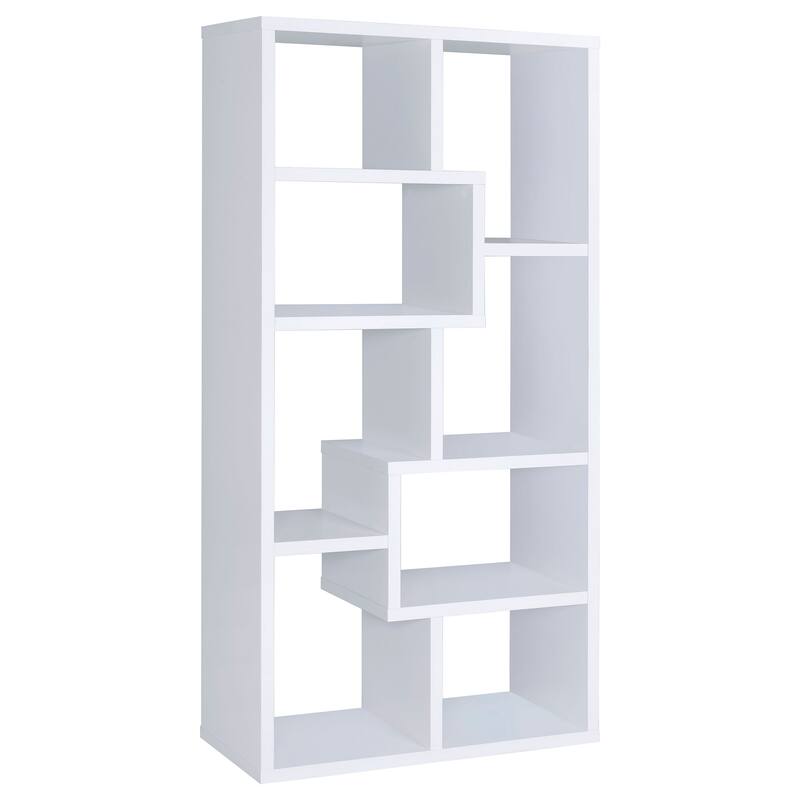 Theo 71-inch 8-compartment Wood Bookshelf