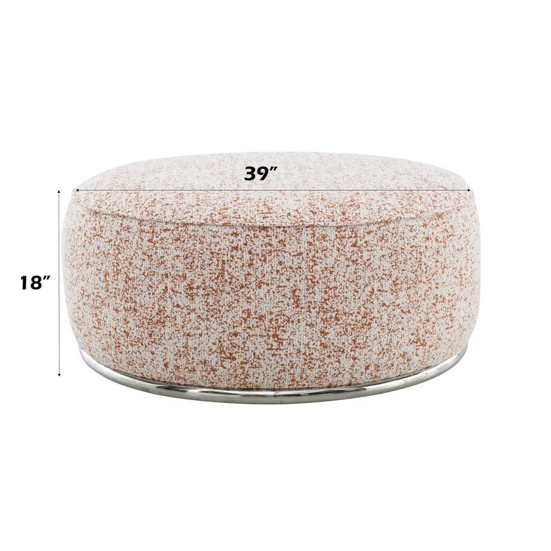 Sahara Pattern Fabric Ottoman