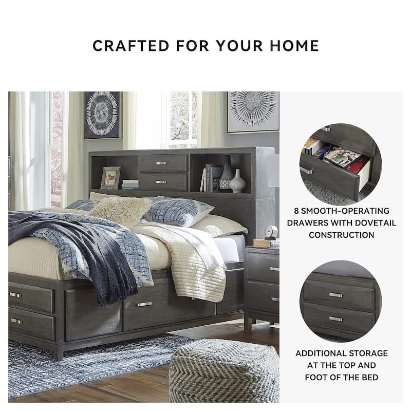 Signature Design By Ashley Caitbrook Storage Bed with 8 Drawers