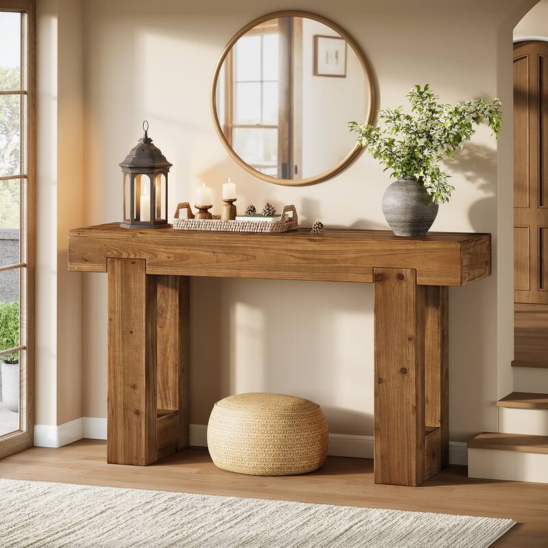 Solid Wood Console Table, Entryway Sofa Table, Entrance Hallway Living Room Foyer Accent Table