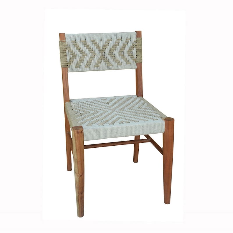 Brown/Gray and Cream Fabric Upholstered Wood Frame Dining Chair, Set of 2, Sturdy Dining Chair for Dining Rooms - 19