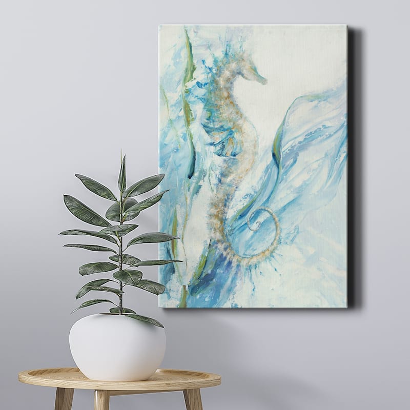 New Seahorse Premium Gallery Wrapped Canvas - Ready to Hang