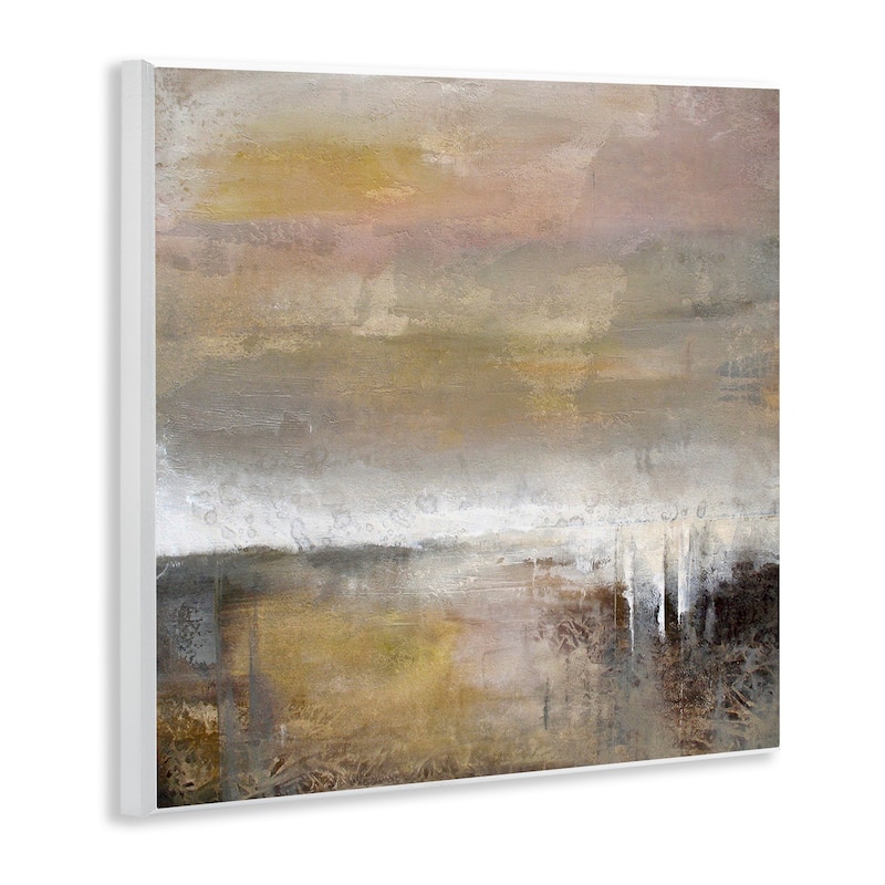 Stupell Neutral Earthy Abstract Landscape Wall Plaque Art Design By Karen Hale