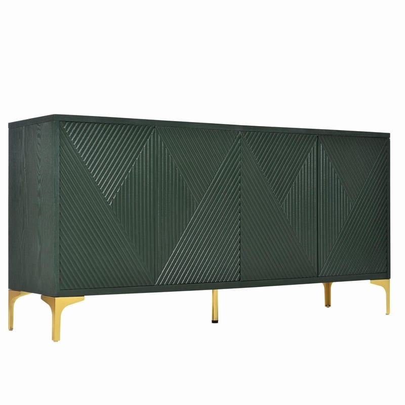 59.84" Wood Buffet Cabinet with Storage Modern Sideboard for Organized Living Spaces