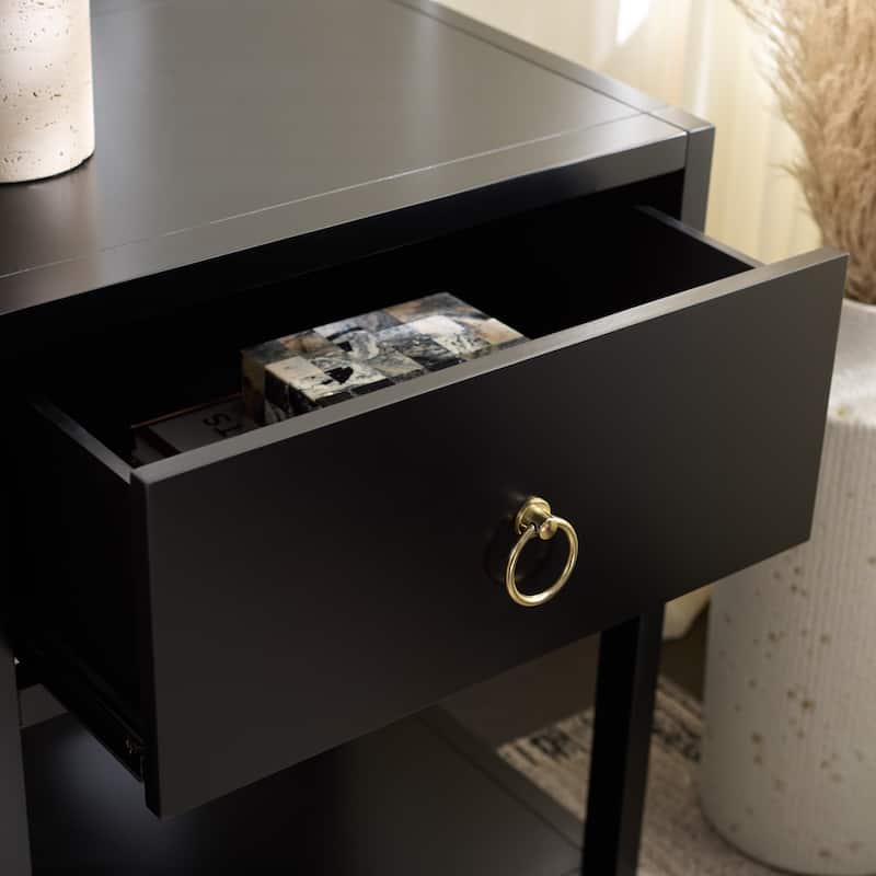 SAFAVIEH Maci 1-Drawer 1-Shelf Accent Table Nightstand