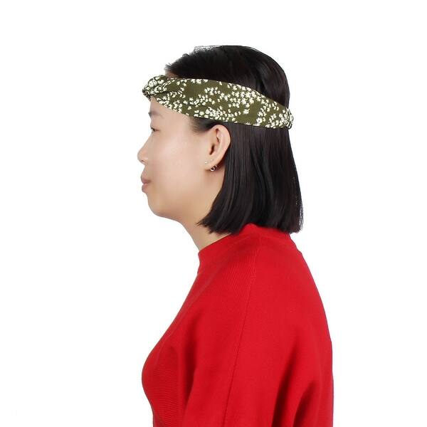 Shop Women Lady Polyester Elastic Twisted Knotted Hair Hairstyle
