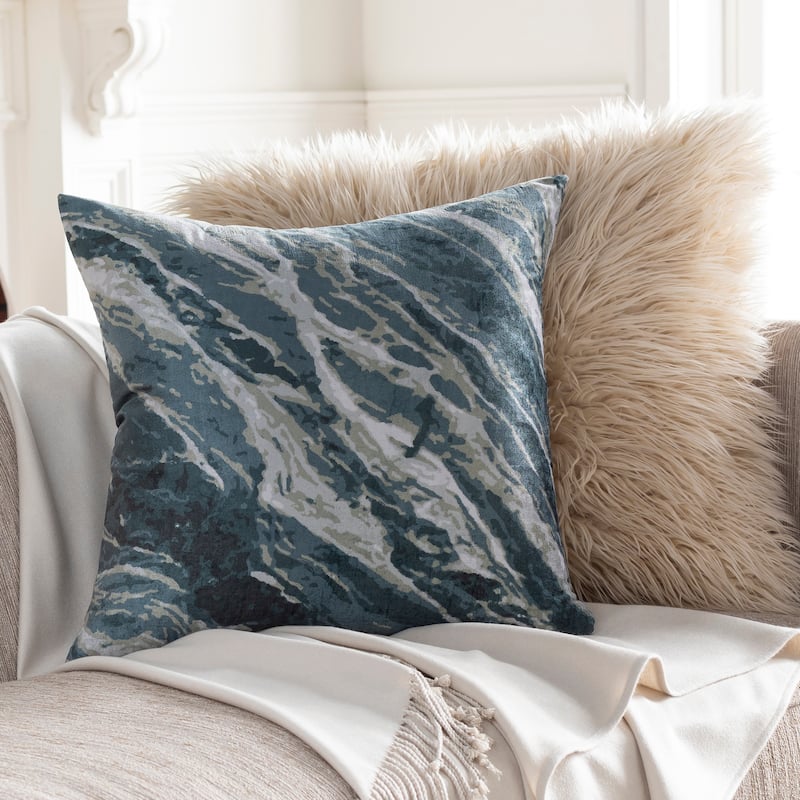 Artistic Weavers Gapland Modern Flow Soft Polyester Throw Pillow - 18"H x 18"W - Polyester