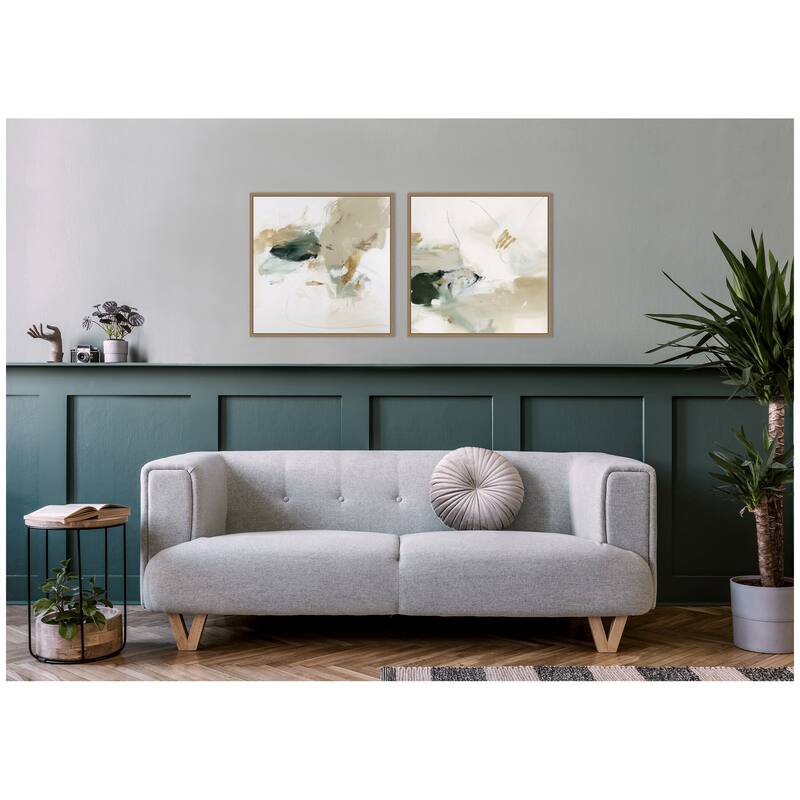 Kate and Laurel Field No. 1 & No. 2 2 Piece Framed Canvas Wall Art Set by Amy Lighthall