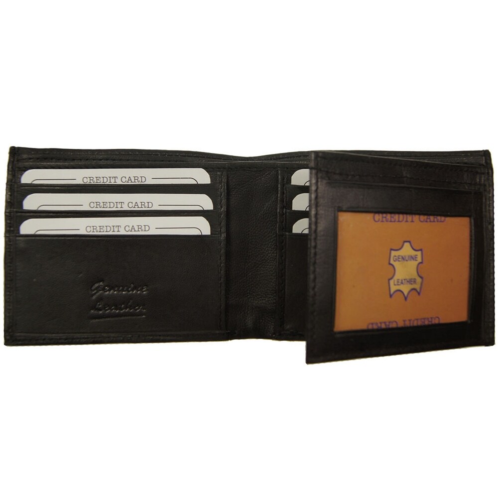 Historical Memorabilia Dual ID Window Leather Wallet cotrans.re