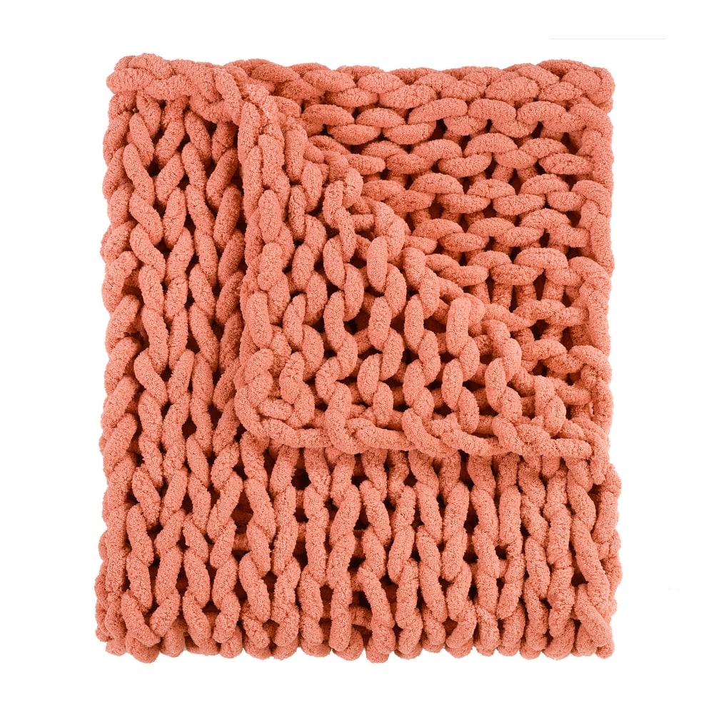 Donna Sharp's Chunky Chenille Polyester Throw