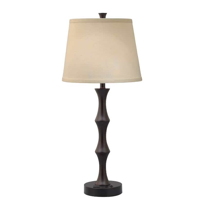 30 in. Black/Expresso Table Lamp - Set of 1