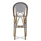 preview thumbnail 6 of 15, Indoor and Outdoor Stackable Bar Stool by Baxton Studio