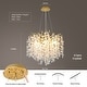 preview thumbnail 12 of 22, Crystal Tree Branch Chandelier Modern Round Ceiling Pendant Light
