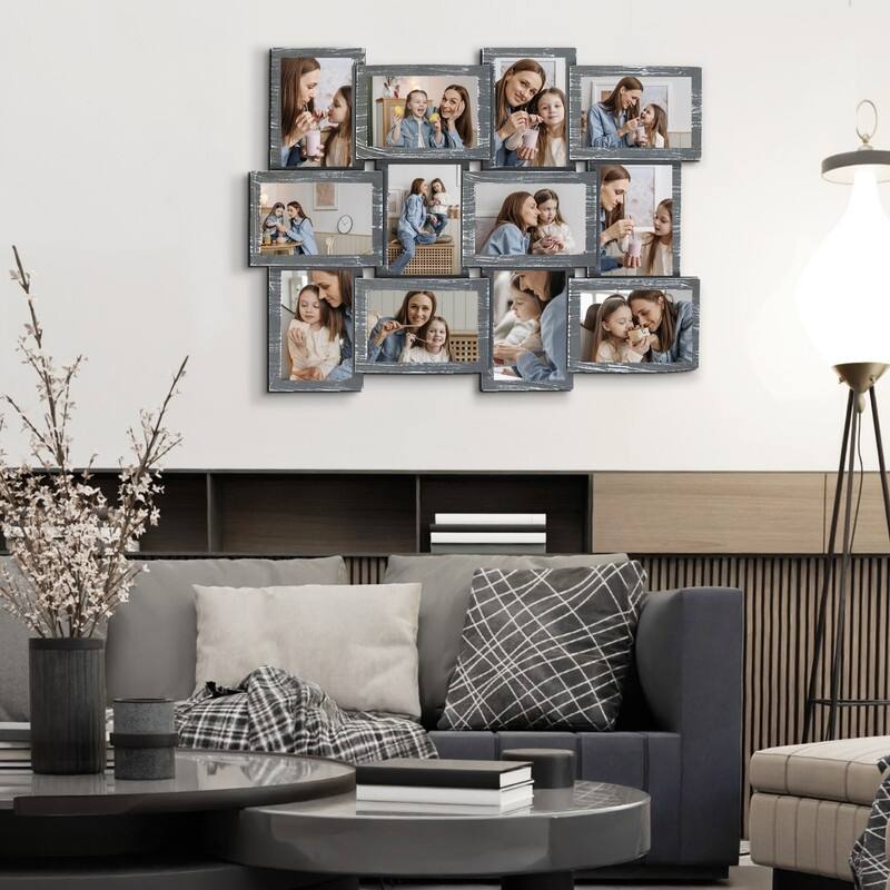HELLO LAURA HELLO LAURA 12 Opening PVC 23" x 18" Wall Hanging Photo Frame