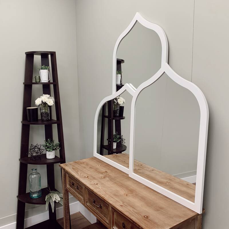 Tyler Framed Vanity Mirror - Teardrop Cathedral - 24.4x32.4