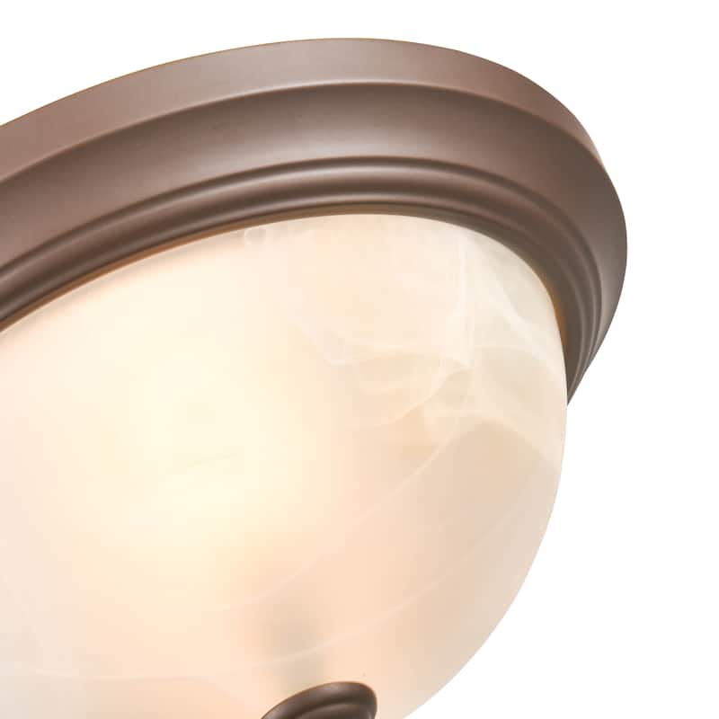 Millennium Lighting Metal 2 Light Flush Mount Ceiling Fixture in Multiple Finishes - N/A
