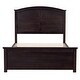 preview thumbnail 9 of 30, Farmhouse Wooden Platform Full Size Bed With Curl Design Headboard And Footboard For Teenager, Espresso