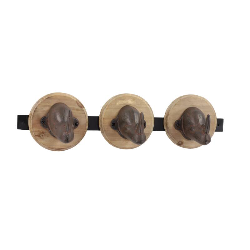 Metal Wall Hook - Brown - Roche River Decor - Brown