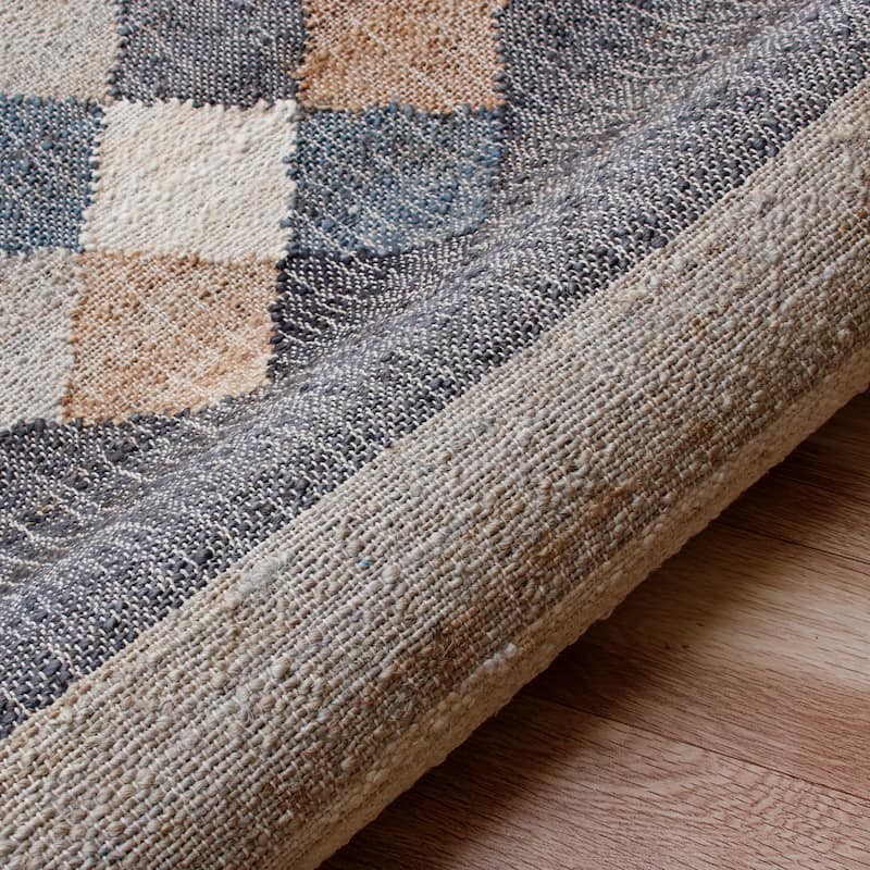 Sevita Hand-Woven Southwestern Jute-Blend Area Rug, Tan and Black