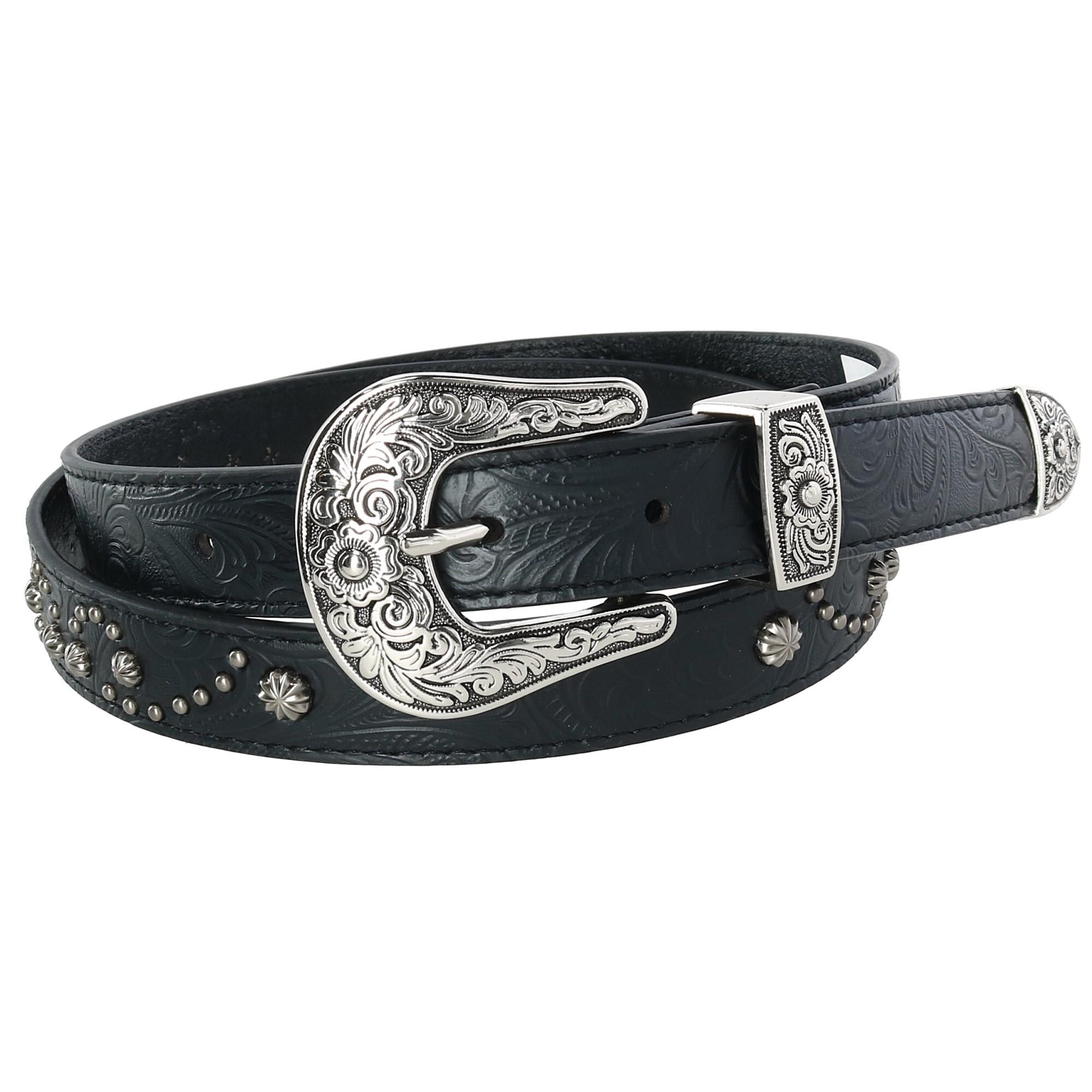 skinny black belt women's