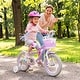 preview thumbnail 2 of 8, Gymax 14'' Kids Bike Toddler Bicycle w/ Training Wheels Hand & Coaster - Purple